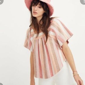 Never worn Madewell Texture and Thread butterfly top